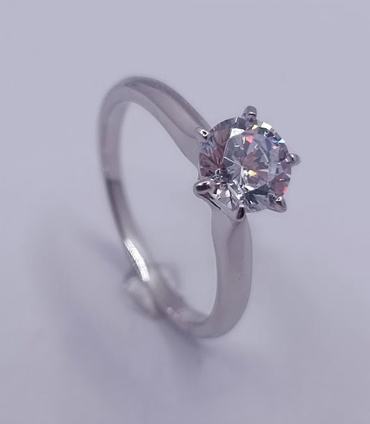 ANILLO PLATA ITALIANA 925 SOLITARIO 6,5MM