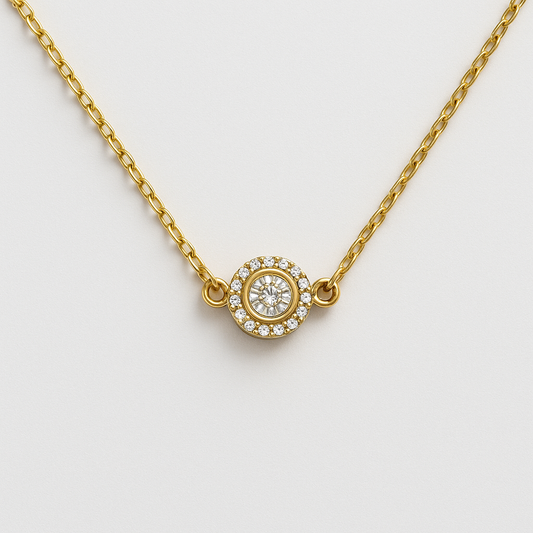 COLLAR PUNTO DE LUZ SWAROVSKI VAIOLETH