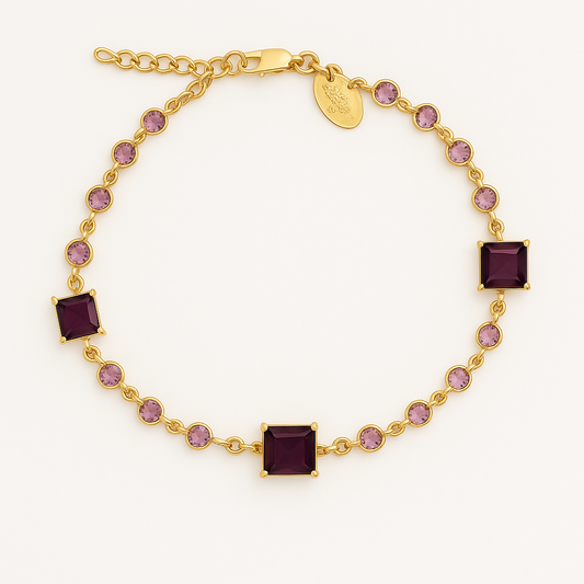 PULSERA CRISTAL SWAROVSKI AMATISTA