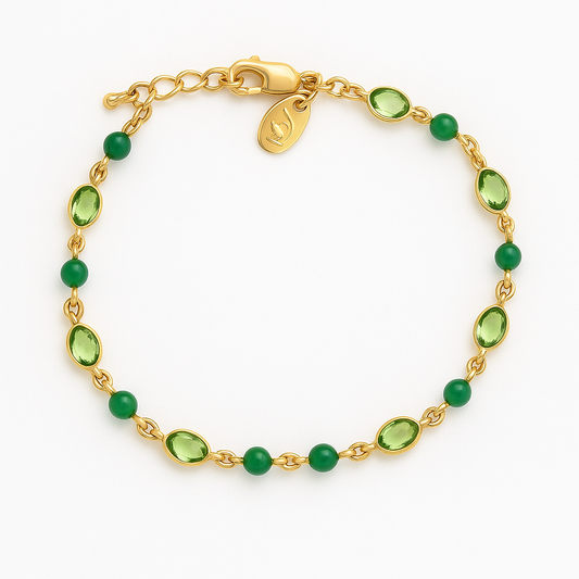 PULSERA CRISTAL SWAROVSKI ESMERALDA