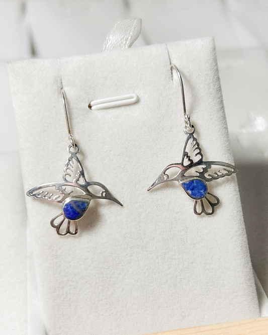 AROS PLATA NACIONAL COLIBRÍ LAPISLÁZULI