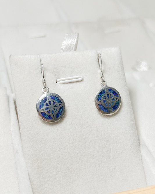 AROS PLATA NACIONAL NUDO DE BRUJA LAPISLAZULI