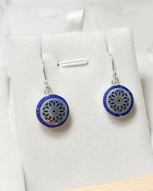 AROS PLATA NACIONAL MANDALA LAPISLAZULI