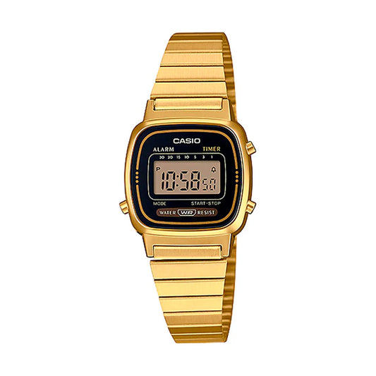 RELOJ CASIO RETRO LA670WGA-1DF MUJER DORADO