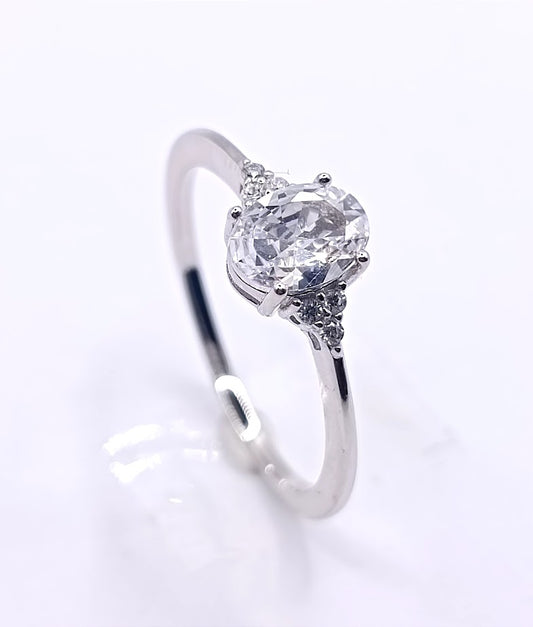 ANILLO PLATA ITALIANA 925 SOLITARIO CIRCON