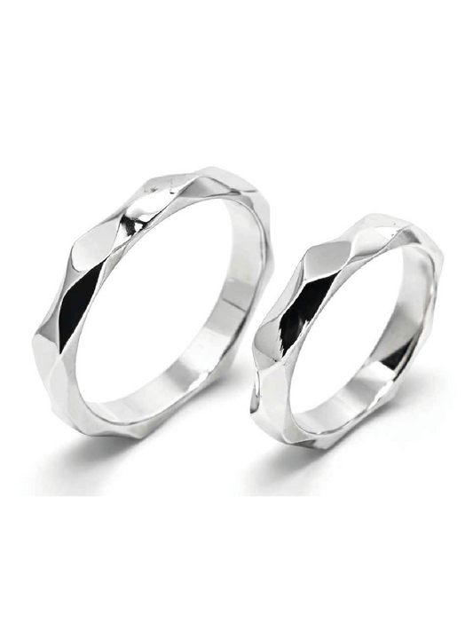 Argollas matrimoniales plata nacional 950 3,5mm  Modelo Milano