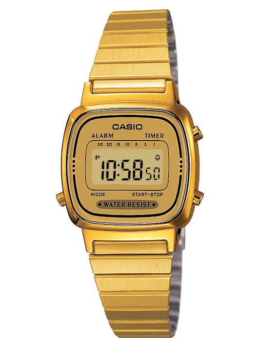 RELOJ CASIO RETRO VINTAGE MUJER DORADO LA670WGA-9